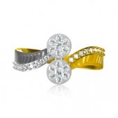 Designer Ring with Certified Diamonds In 14k Gold - LR3071P